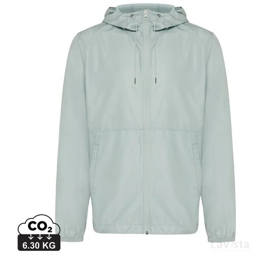 Iqoniq Logan gerecycled polyester lichtgewicht jas iceberg green