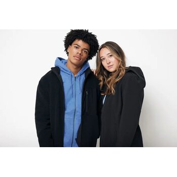 Iqoniq Diran gerecycled polyester pile-fleece jas zwart