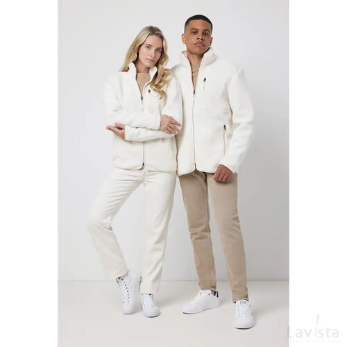 Iqoniq Diran gerecycled polyester pile-fleece jas naturel
