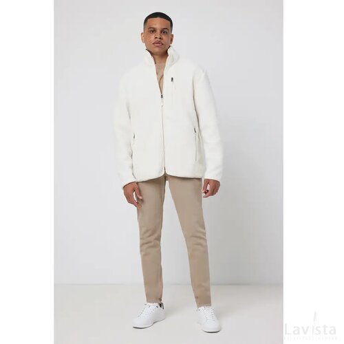 Iqoniq Diran gerecycled polyester pile-fleece jas naturel