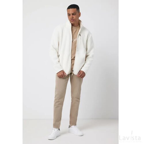 Iqoniq Diran gerecycled polyester pile-fleece jas naturel