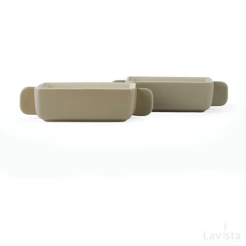 VINGA Monte neu mini ovenschaaltjes, set van 2 stuks grijs