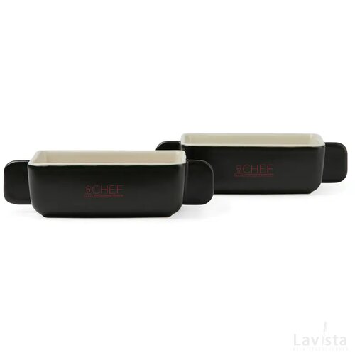 VINGA Monte neu mini ovenschaaltjes, set van 2 stuks zwart