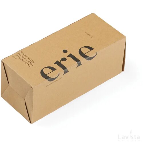 VINGA Erie RCS stalen vacuümfles 450ML zwart