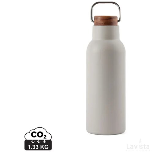 VINGA Ciro RCS gerecycled RVS vacuümfles 580ML grijs