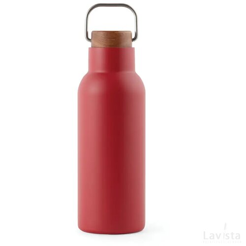 VINGA Ciro RCS gerecycled RVS vacuümfles 580ML rood