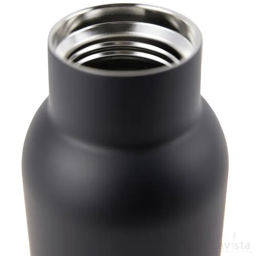 VINGA Ciro RCS gerecycled RVS vacuum fles 800ML zwart