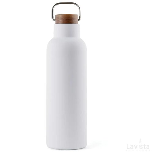 VINGA Ciro RCS gerecycled RVS vacuum fles 800ML wit