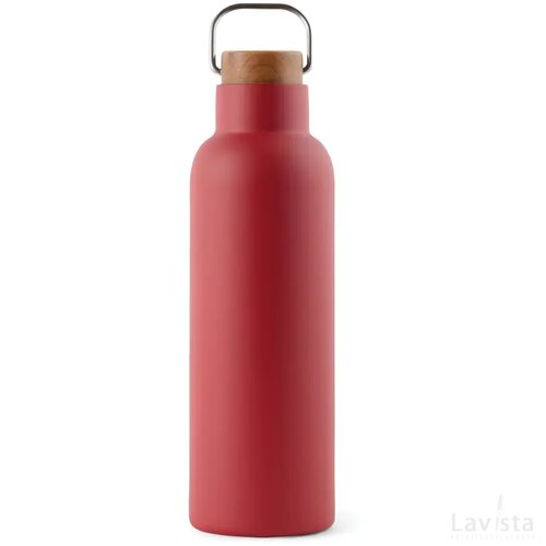 VINGA Ciro RCS gerecycled RVS vacuum fles 800ML rood