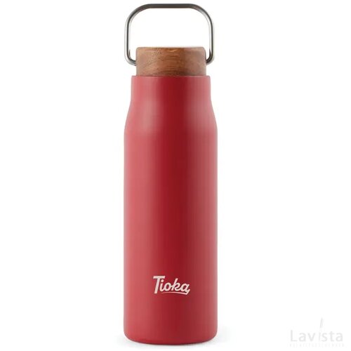 VINGA Ciro RCS gerecycled RVS vacuümfles 300ML rood