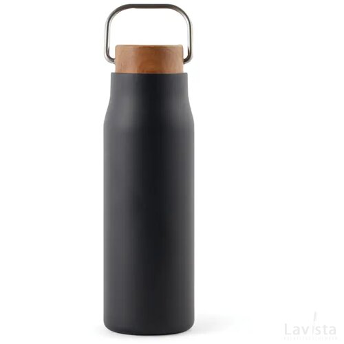 VINGA Ciro RCS gerecycled RVS vacuümfles 300ML zwart