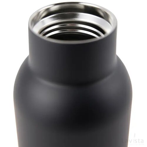 VINGA Ciro RCS gerecycled RVS vacuümfles 300ML zwart