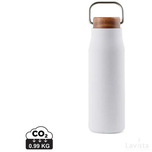 VINGA Ciro RCS gerecycled RVS vacuümfles 300ML wit