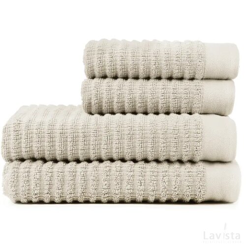 VINGA Landro handdoek, set van 4 stuks gebroken wit