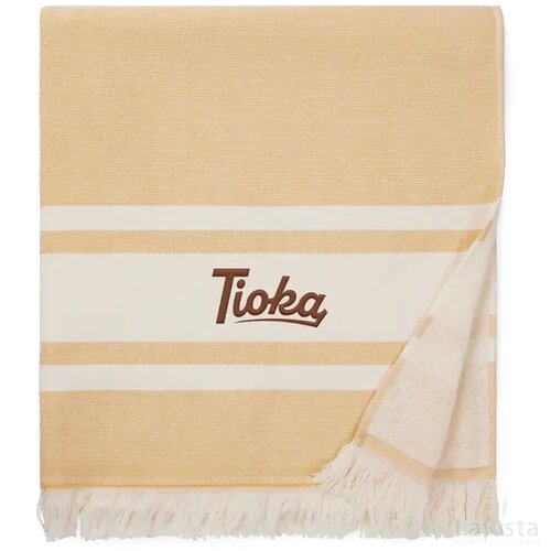 VINGA Tolo terry hamam handdoek geel, gebroken wit