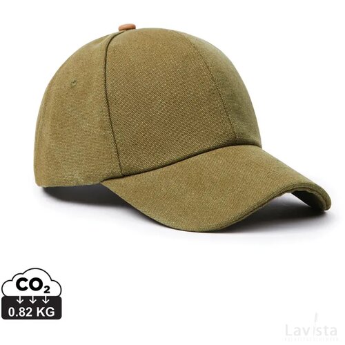 VINGA Bosler AWARE™ recycled canvas cap groen