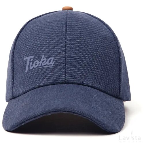 VINGA Bosler AWARE™ recycled canvas cap donkerblauw