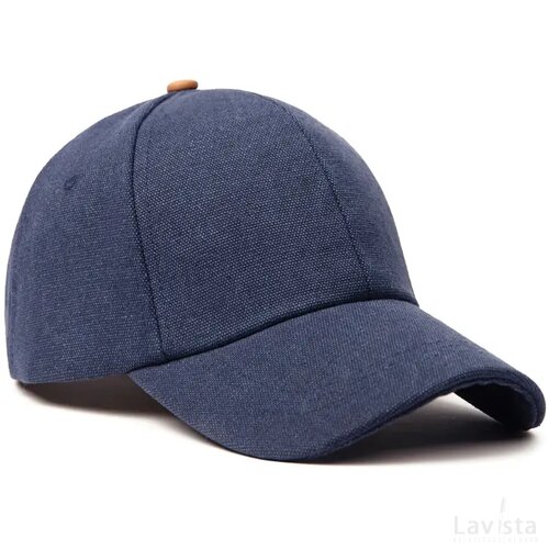 VINGA Bosler AWARE™ recycled canvas cap donkerblauw