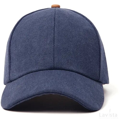 VINGA Bosler AWARE™ recycled canvas cap donkerblauw