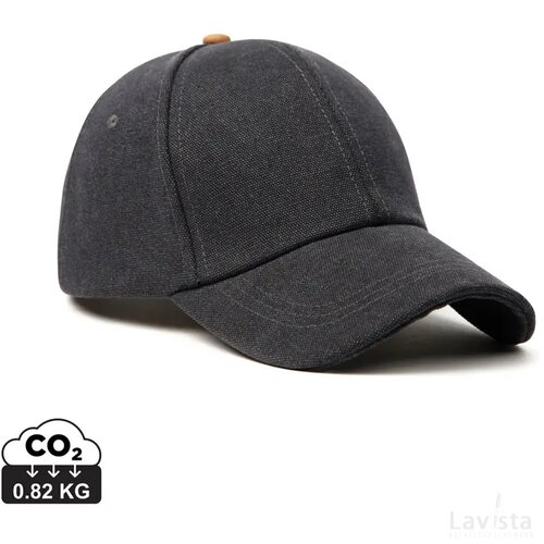 VINGA Bosler AWARE™ recycled canvas cap zwart