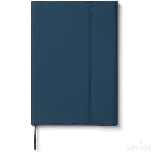 VINGA Baltimore GRS papier & PU notitieboek donkerblauw