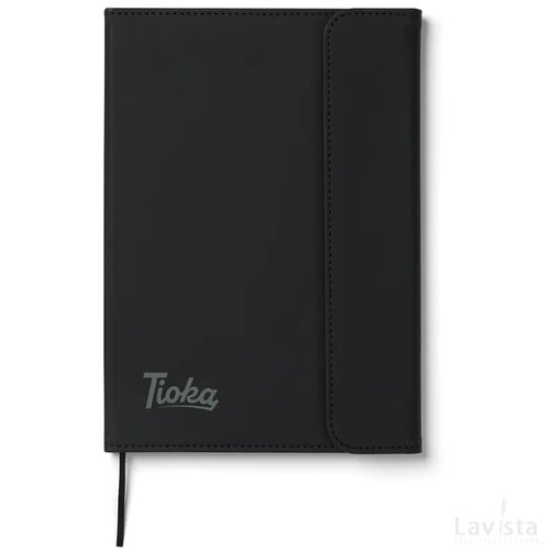VINGA Baltimore GRS papier & PU notitieboek zwart