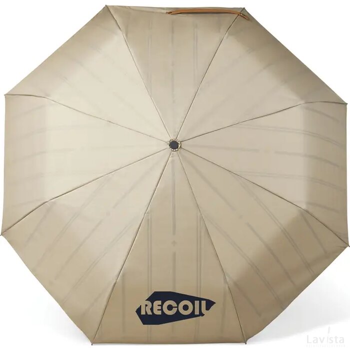VINGA Bosler AWARE™ RPET 21" opvouwbare paraplu greige