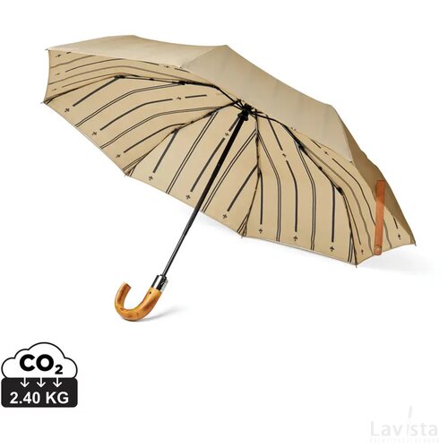 VINGA Bosler AWARE™ RPET 21" opvouwbare paraplu beige