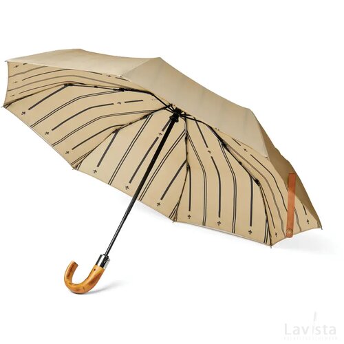 VINGA Bosler AWARE™ RPET 21" opvouwbare paraplu beige