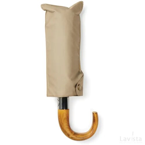 VINGA Bosler AWARE™ RPET 21" opvouwbare paraplu beige
