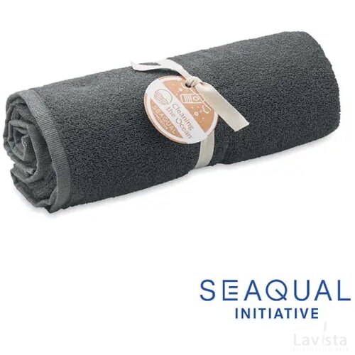 Seaqual® handdoek 70x140cm Sand grijs