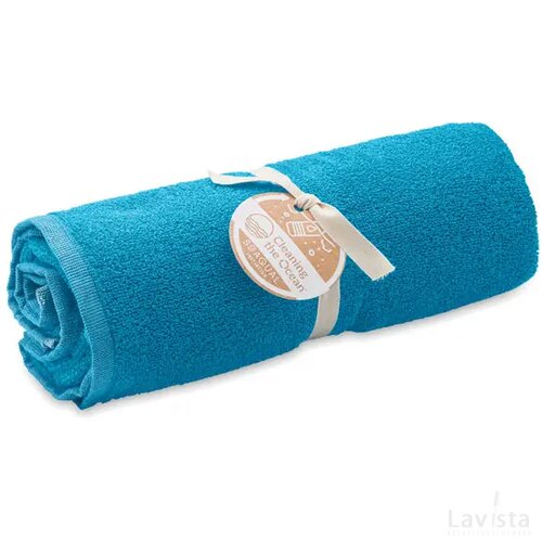 Seaqual® handdoek 100x170cm Water turquoise