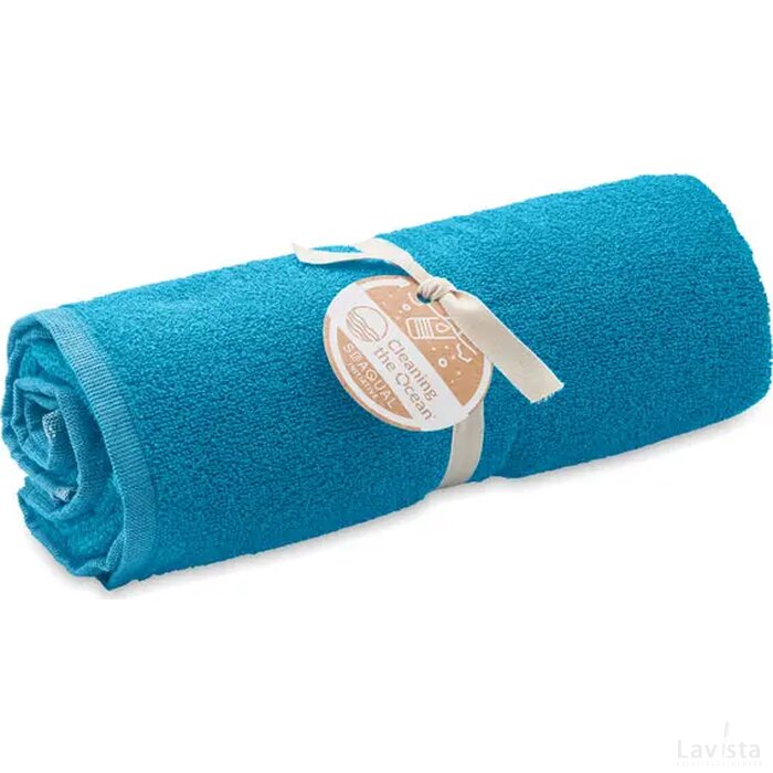 Seaqual® handdoek 100x170cm Water turquoise