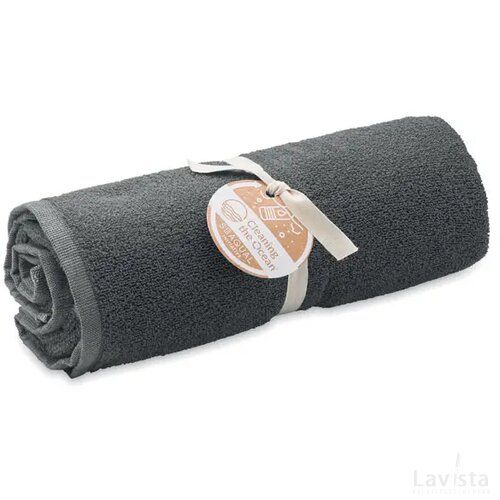 Seaqual® handdoek 100x170cm Water grijs