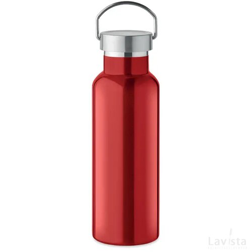 Dubbelwandige fles 500 ml Florence rood