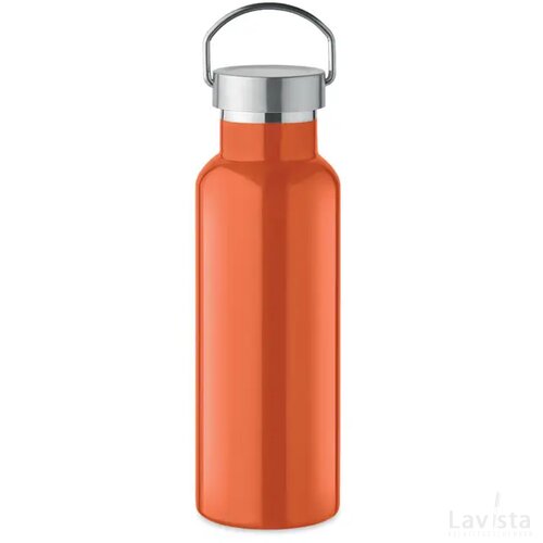 Dubbelwandige fles 500 ml Florence oranje