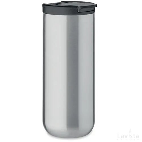 Dubbelwandige reisbeker 330ml Redu mat zilver
