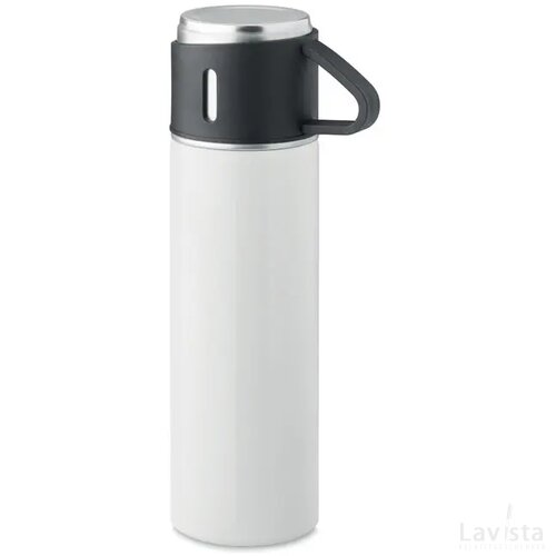 Dubbelwandige fles 420 ml Tonia wit
