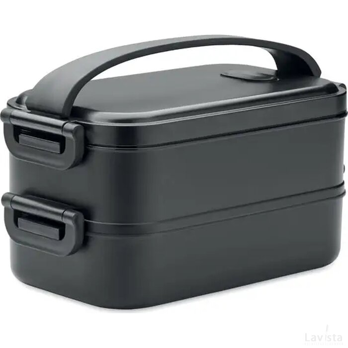 Lunchbox van gerecycled pp Idolunch zwart
