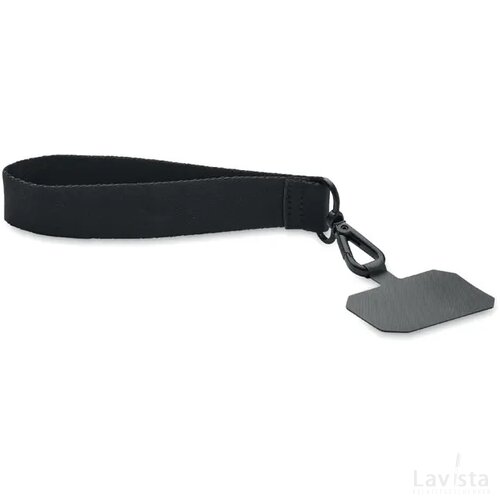 Polsband met telefoonhouder Celeste zwart