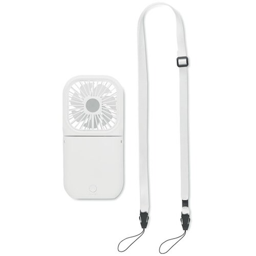 Opvouwbare ventilator met verstelbare band Wit