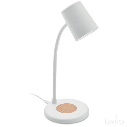 Lamp met oplader en speaker Wit