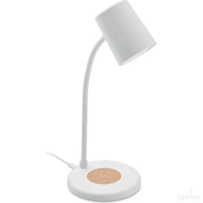 Lamp met oplader en speaker Spot wit