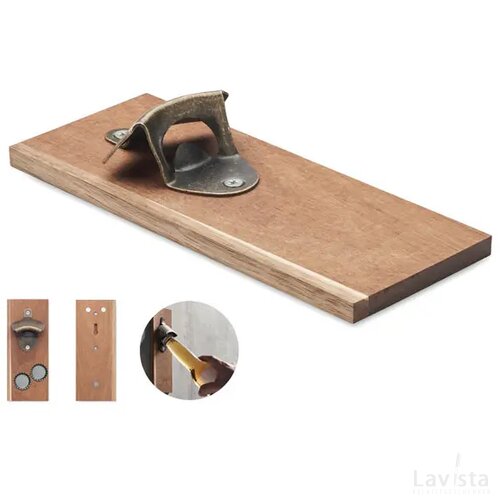 Flesopener voor aan de muur Open it hout