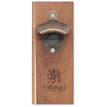 Flesopener voor aan de muur Open it hout