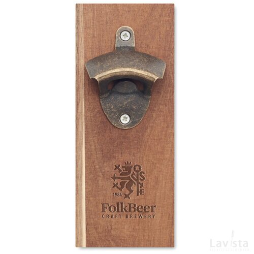 Flesopener voor aan de muur Open it hout