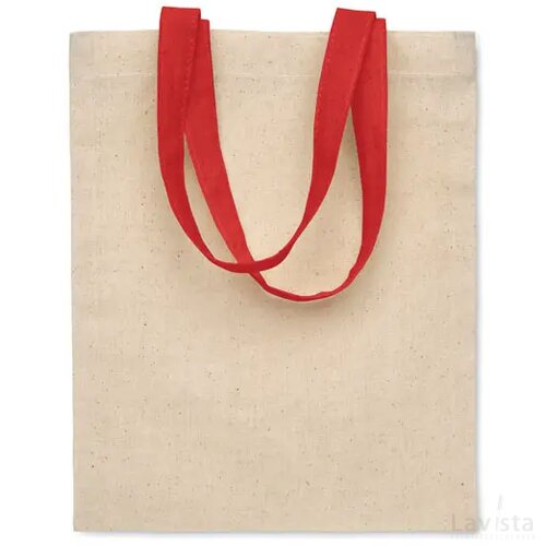 Kleine katoenen tas 140 gr/m² Chisai rood