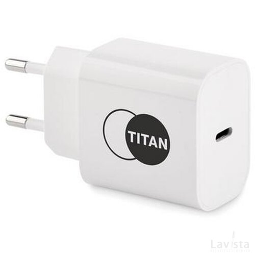 2-poorts eu usb-oplader 20w Plugme wit