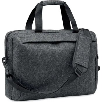 15 inch rpet vilten laptoptas Plana steengrijs