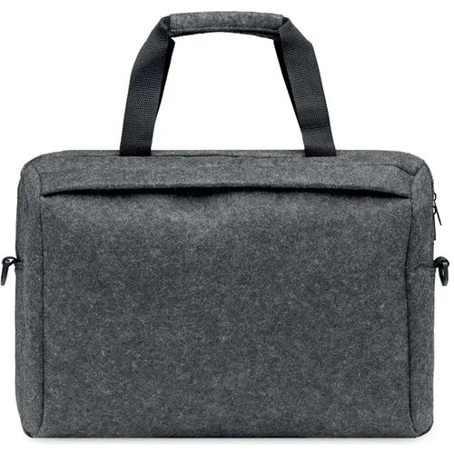 15 inch rpet vilten laptoptas Plana steengrijs
